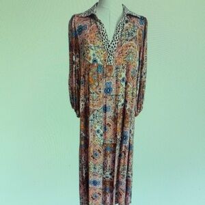 LuLaRoe Multicolor Patterned Maxi Dress